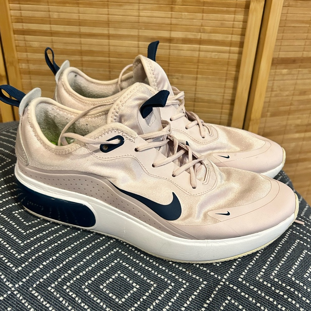 Air Max Dia: Pink with Navy details.
